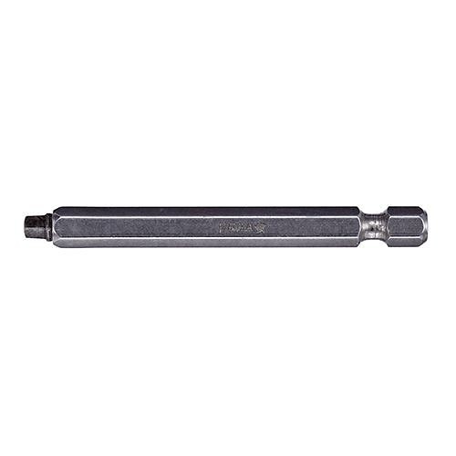 VEGA 1150R2C Power Bit, Imperial, Square Point, #2 Point, 6 in Overall Length, Square, Gunmetal Gray, S2 Modified Steel