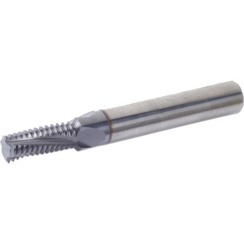 Vargus 80917 Thread Mill, M24 x 3 mm Thread, Internal Thread, 92 mm Overall Length, 4 Flutes, 16 mm Shank Dia