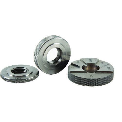 Threaded Ring Gage, Standard, Measuring System: Imperial, Go/NoGo (Plus/Minus), 3/8-16 in, Class X, Tool Steel, Uncoated