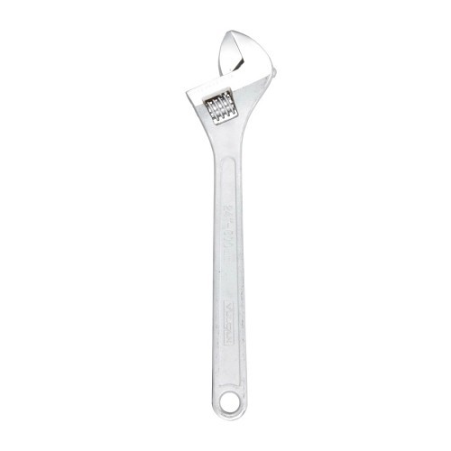 Vulcan Threaded Products 1075555 Adjustable Wrench, 2-7/16 in Wrench Opening, 24 in Overall Length, Steel Body, Chrome Plated