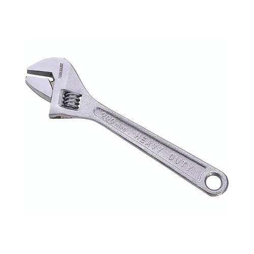 Vulcan Threaded Products WC917-07 Adjustable Wrench, 1-1/20 in Wrench Opening, 10 in Overall Length, Steel, Chrome Plated