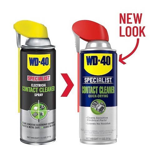 WD-40® 300554 Contact Cleaner, 11 oz, Aerosol Can, Hydrocarbon/Alcohol, Clear, Liquid