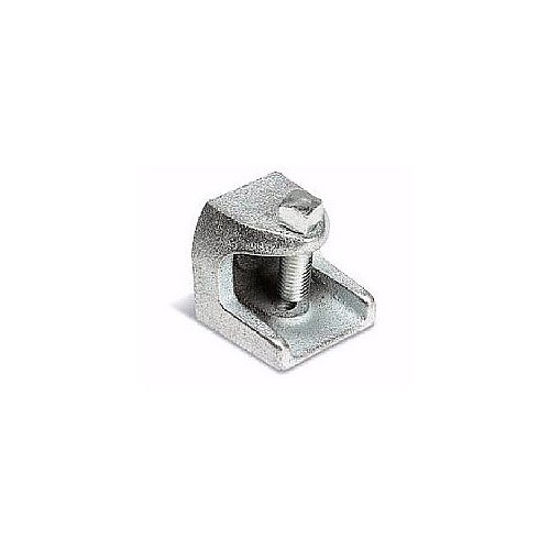 Pipe Beam Clamp, 3/8-16 in Rod, Malleable Iron, Zinc Plated