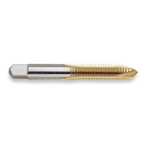 WIDIA WIDIA 2746857 Spiral Point Tap, Right Hand Cutting, 5/16-24 Thread, H3 Thread Limit, Plug Tap Chamfer, 2 Flutes, TiN Coated, Vanadium High Speed Steel, No Through Coolant