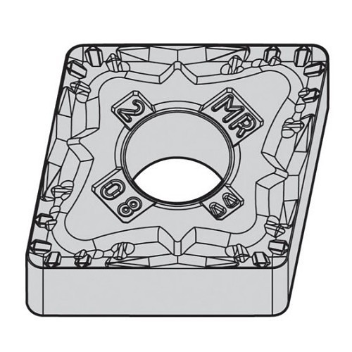 WIDIA WIDIA 4171131 Turning Insert, 432 Insert, 80 deg Diamond Shape, Neutral Cutting, Steel, Cast Iron For Use On, Carbide