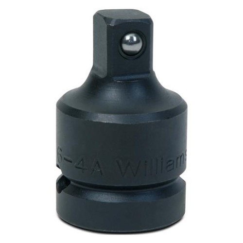 WILLIAMS JHW6-4A Drive Impact Adapter, Square Drive, 1/2 in Male Drive, 3/4 in Female Drive, Alloy Steel, Black Oxide