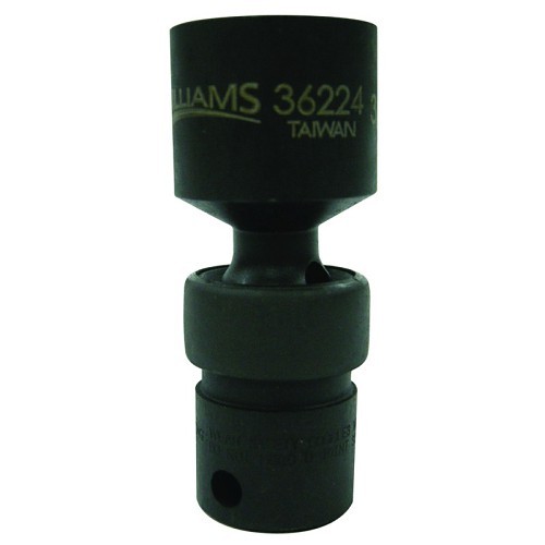 WILLIAMS KP3036214 Universal Impact Socket, Imperial, 3/8 in Drive, 7/16 in Socket, 6 Points