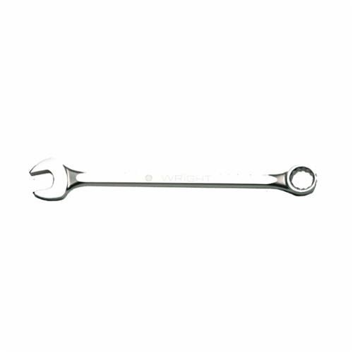 WRIGHTGrip™ 11-10MM Flat Stem Combination Wrench, 10 mm, 12 Points, 15 deg Offset, 155.85 mm OAL, Alloy Steel, ASME B107.100