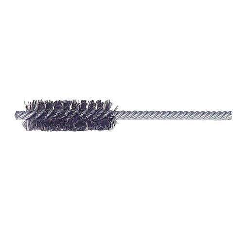 Weiler® 21167 Power Tube Brush, 1-1/4 in Dia x 2-1/2 in L, 5-1/2 in OAL, 0.0104 in Dia Filament/Wire, Steel Fill