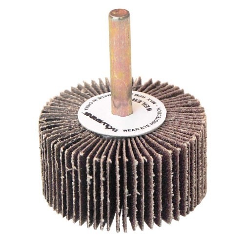 Weiler® Wolverine™ 30724 Flap Wheel, 2 in Wheel Dia, 1/4 in Shank Dia, 80 Grit, Aluminum Oxide Abrasive
