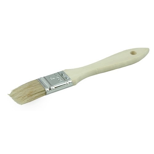 Weiler® 40066 Paint Brush, 1 in WD x 1-1/2 in LG x 5/16 in THK Brush, China Bristle Brush, Wood Handle, Chip & Oil Paint