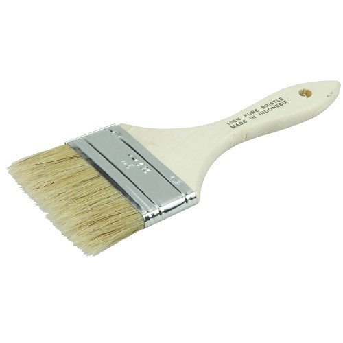 Weiler® 40070 Paint Brush, 3 in WD x 1-1/2 in LG x 3/8 in THK Brush, China Bristle Brush, Wood Handle, Chip & Oil Paint