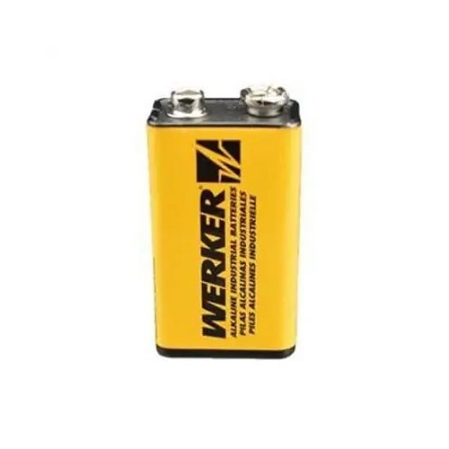 Werker WK9VB Alkaline Battery, Alkaline, 9 V Nominal
