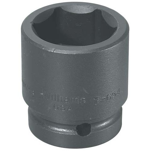 WILLIAMS KP3035516 Impact Socket, Shallow, Imperial, 3/8 in Drive, 1/2 in Socket, 12 Points
