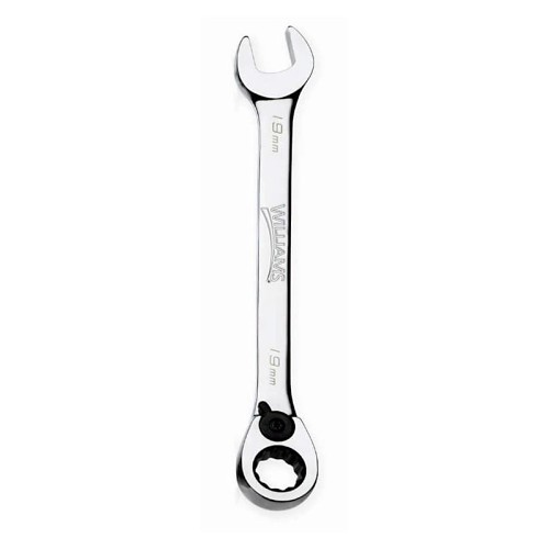 Williams Industrial Tools 1210MRC Combination Wrench, Metric, 10 mm Wrench Opening, 12 Points, 6.25 in Overall Length, Polished Chrome