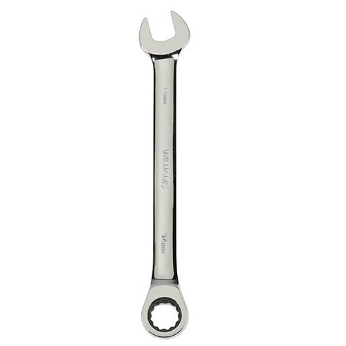 Williams Industrial Tools 1214NRC Combination Wrench, SAE, 7/16 in Wrench Opening, 12 Points, 6 1/2 in Overall Length, Satin Chrome