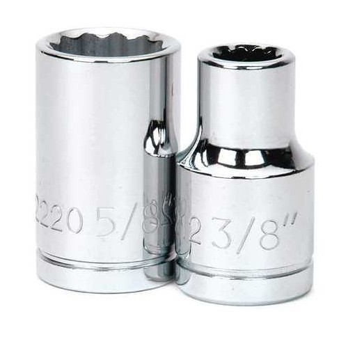 Williams Industrial Tools 32142 Shallow Socket, SAE, 1/2 in Drive, Shallow Socket, 1-5/16 in Socket, 6 Points