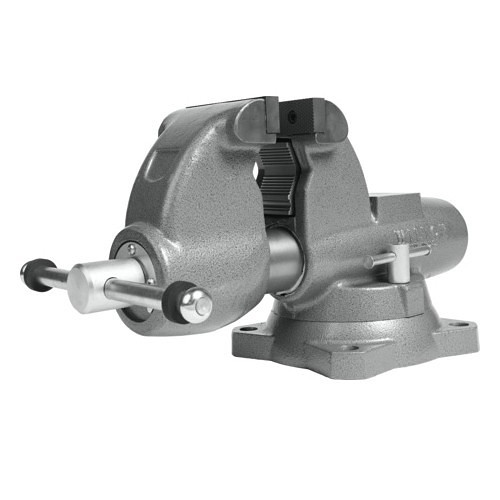 Wilton® 28826 Round Channel Combination Pipe and Bench Vise With Swivel Base, 7 in Jaw Opening, 1/4 to 3-1/2 in Pipe, Cast Iron