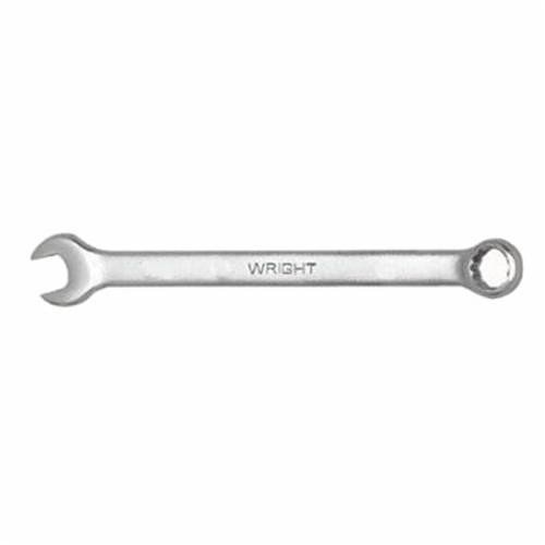 WRIGHTGrip™ 1108 Flat Stem Combination Wrench, 1/4 in, 12 Points, 15 deg Offset, 4-59/64 in OAL, Satin, ASME B107.100