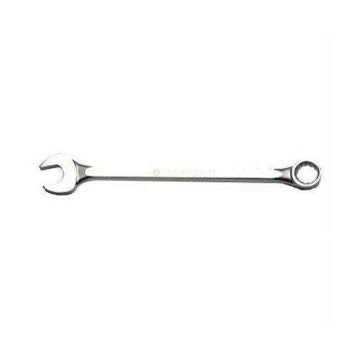 WRIGHTGrip™ 11-30MM Flat Stem Combination Wrench, 30 mm, 12 Points, 15 deg Offset, 404.83 mm OAL, Satin, ASME B107.100
