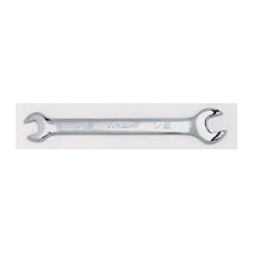 Wright Tool 1314 Full Polish Open End Wrench, 3/8 x 7/16 in Wrench, 5-3/4 in L