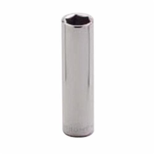 Wright Tool 2514 Deep Length Shape II Socket, 1/4 in Square Drive, 7/16 in, 6 Points