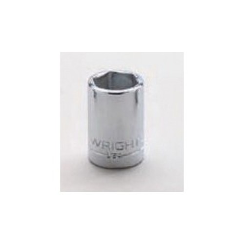 Wright Tool 30-19MM Standard Socket, Shape II Style, 3/8 in, 19 mm, 6 Points