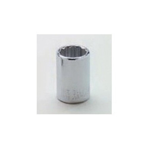 Wright Tool 3112 Standard Socket, Shape I Style, 3/8 in, 3/8 in, 12 Points