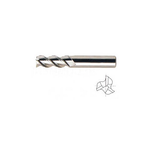 YG-1 34565 Square End Mill, 3/16 in Cutter Dia, 9/16 in Length of Cut, 3 Flutes, 3/16 in Shank Dia, 2 in Overall Length, Uncoated