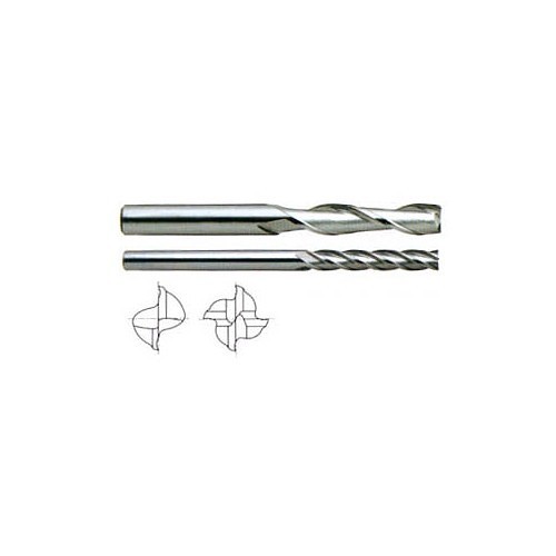 YG-1 55903TF Square End Mill, 1/2 in Cutter Dia, 1-1/2 in Length of Cut, 4 Flutes, 1/2 in Shank Dia, 6 in Overall Length, TiAlN Futura