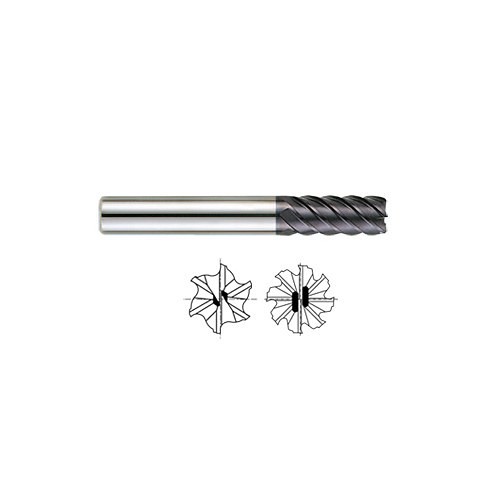 YG-1 93108 Square End Mill, 1/2 in Cutter Dia, 2 in Length of Cut, 4 Flutes, 1/2 in Shank Dia, 4 in Overall Length, Uncoated