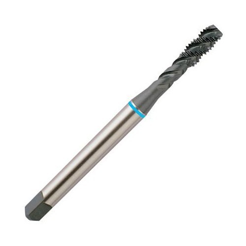 YG-1 BK343 Spiral Flute Tap, Right Hand Cutting, #10-32, H3, Modified Bottom Chamfer, Right Hand, 3 Flutes, Hardslick, Super High Speed Steel, Steel & Stainless Steel, Exotics
