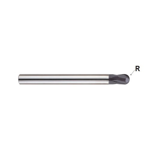 YG-1 EMB79024 Ball End Mill, 3/8 in Cutter Dia, 7/8 in Length of Cut, 4 Flutes, 3/8 in Shank Dia, 2-1/2 in Overall Length, Uncoated