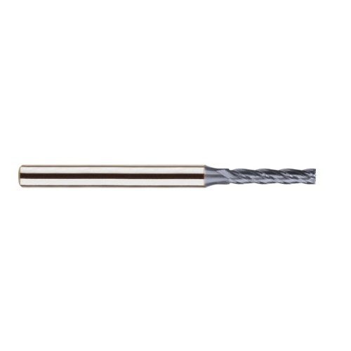 YG-1 GMF27907 Square End Mill, 3/32 in Diameter Cutter, 1/2 in Length of Cut, 4 Flutes, 1/4 in Shank Diameter, 2-3/8 in Overall Length