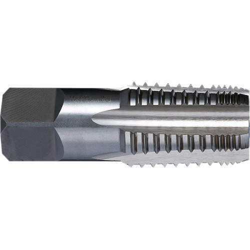 YG-1 T7B16408 Straight Flute Hand Tap, 1/4-20 Thread, H3 Thread Limit, Bottoming Chamfer, 3 Flutes, Bright, High Speed Steel, Yes Through Coolant