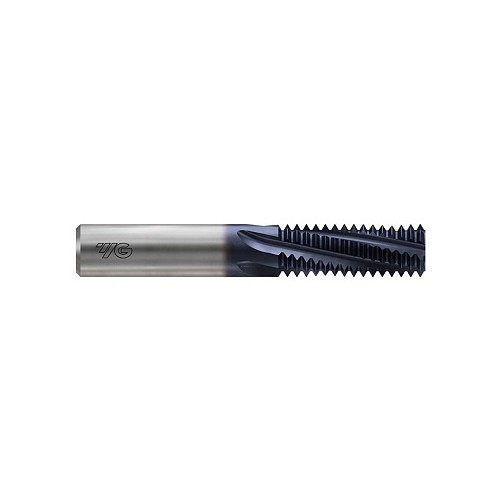 YG-1 TE710 Thread Mill, 3/4-12 Thread, 3-1/2 in Overall Length, 4 Flutes, 1/2 in Shank Dia