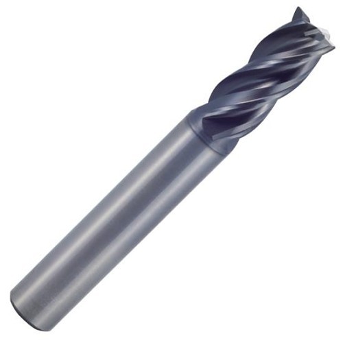 YG-1 UGMF68907 Square End Mill, 3/8 in Diameter Cutter, 7/8 in Length of Cut, 4 Flutes, 3/8 in Shank Diameter, 2-1/2 in Overall Length, Y-Coated