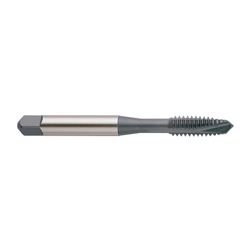 YG-1 I0583 High Performance Square Shank Spiral Point Tap, 1/2-20 Thread, H3 Thread Limit, 4P-5P Plug Chamfer, 3 Flutes, Steam Oxide, HSSE-V3