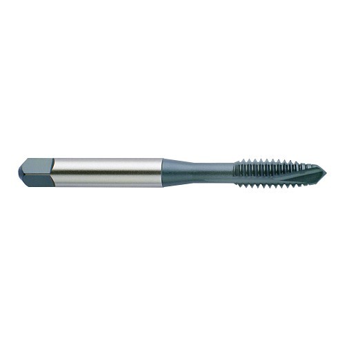 YG-1 IB203 High Performance Spiral Point Tap With Through Hole, M3x0.5 Thread, D3 Thread Limit, Plug Chamfer, 3 Flutes, Steam Oxide, HSSE-V3