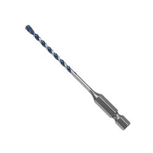 Bosch BlueGranite Turbo™ HCBG12T Rotary Hammer Drill Bit, 3/8 in Drill Bit, 5/16 in Hex Shank, 4 in D Cutting, Carbide/Steel Cutting Edge, 6 in OAL