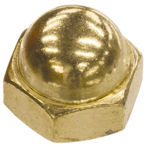 Acorn Nut, Imperial, #10-24 Diameter - Thread Size, Brass