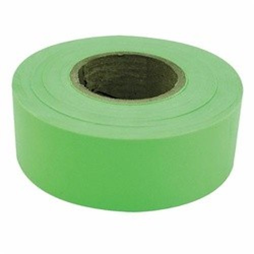 C.H.Hanson® 17001 Flagging Tape, Fluorescent Lime, 150 ft L x 1-3/16 in W, PVC