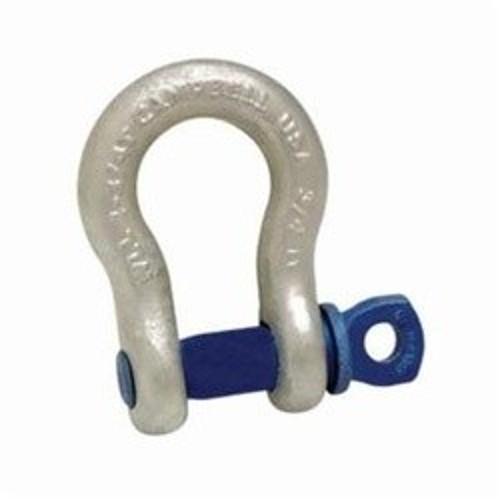 Campbell® 5410435 419 Anchor Shackle, 0.5 ton Load, 1/4 in, 5/16 in Dia Screw Pin, Galvanized