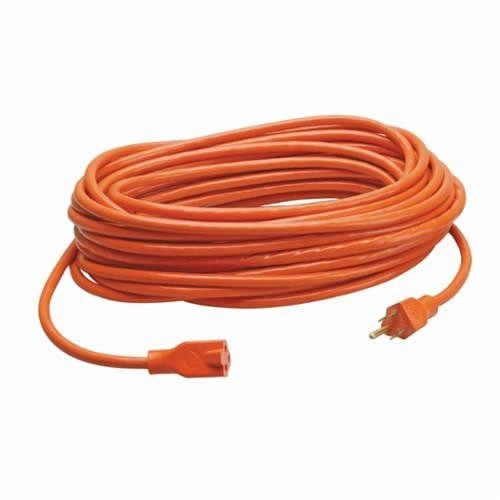 CCI® 02307 SJTW Extension Cord, 13 A 125 VAC, 25 ft L Cord, 3 Conductors