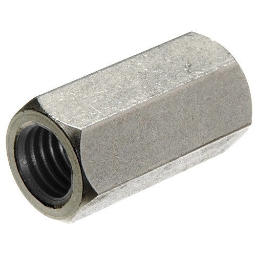 BBI 303060 Hex Head Regular Coupling Nut, 5/8-11, Steel, Zinc CR+3, A ASTM A563 Material Grade