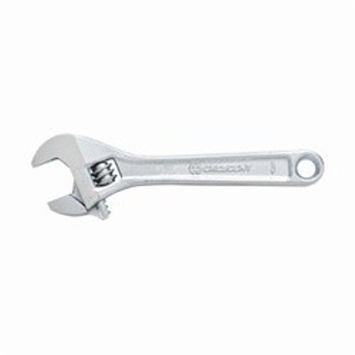 Crescent® AC28VS Adjustable Wrench, 1-1/8 in, Polished Chrome, 8 in OAL, Heat Treated Alloy Steel Body, Heat Treated Alloy Steel