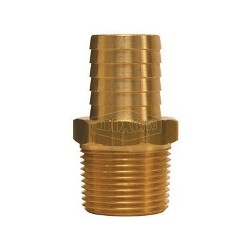 Dixon® BN22 Quick Connect Plug, Quick Connect Plug, 1/4 in Nominal, MNPTF x Hose Barb, Brass