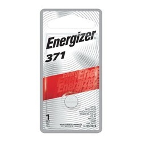 Energizer® 371 Button Cell, Silver Oxide, 1.5 VDC Nominal, 34 mAh Nominal, 371