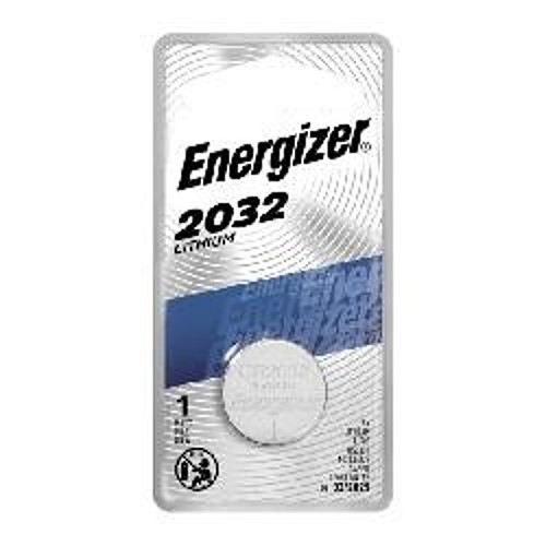 Energizer® ECR2032BP Non-Rechargeable Coin Battery, Lithium Manganese Dioxide (Li/MnO2), 3 V Nominal, 225 mAh Nominal, 2032