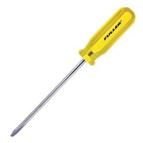 Fuller® 100-0503 Golden Grip® Mechanics Screwdriver, 1/4 in Slotted Point, High Carbon Steel Shank, Plastic Handle, Nickel Plated